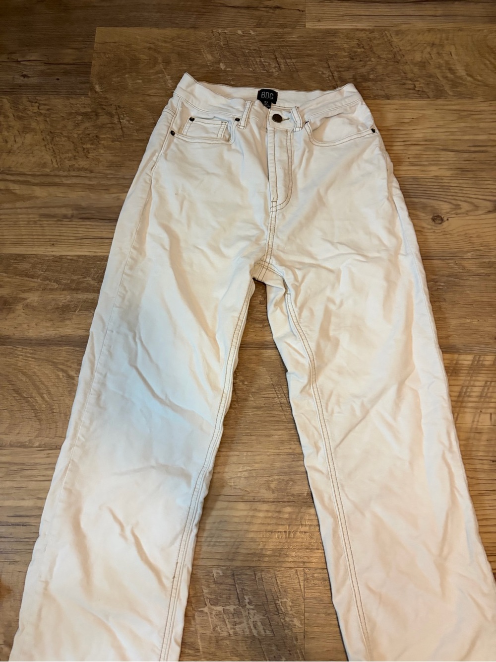 BDG Urban Outfitters light beige straight leg pants/jeans